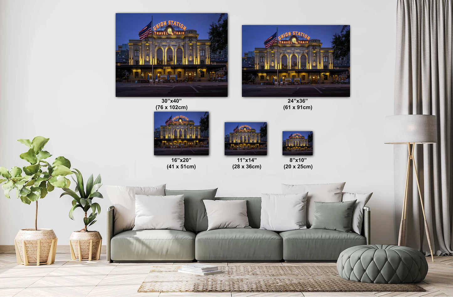 Hub of the Mountain West: Denver Union Station Metal Acrylic Print Wall Art Colorado Transportation Hub Landscape Historic Landmark