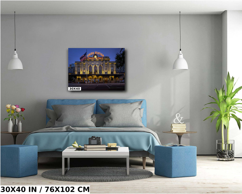 Denver Union Station Print: Colorado Landmark, Transportation Hub Wall Art