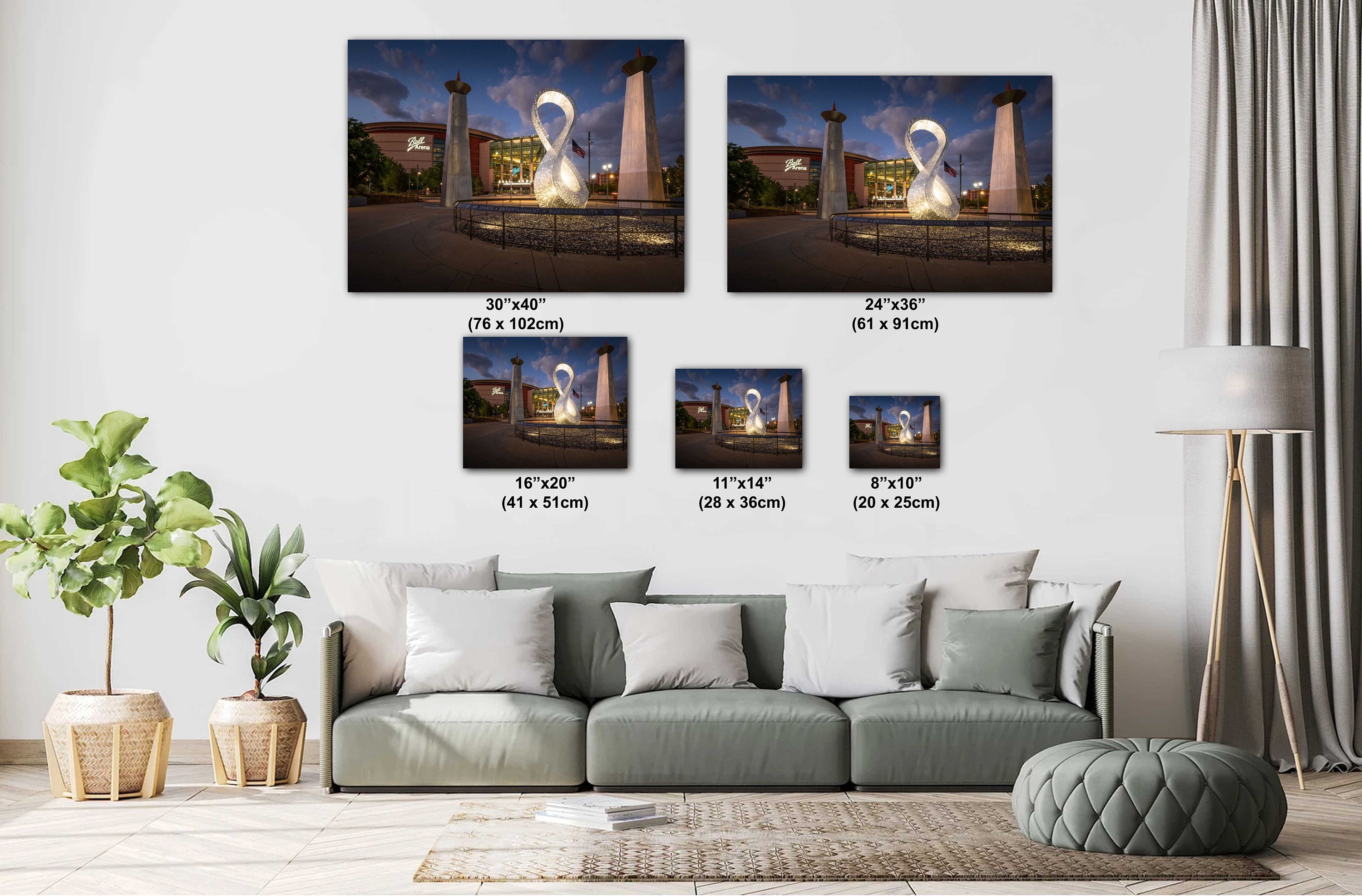 Ball Arena Denver Colorado Print: Nuggets & Avalanche Home