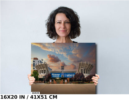 Albertsons Stadium Wall Art – Boise State Broncos Football Art Canvas Print