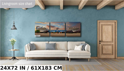 Albertsons Stadium Wall Art – Boise State Broncos Football Art Canvas Print