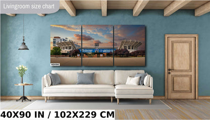 Albertsons Stadium Wall Art – Boise State Broncos Football Art Canvas Print