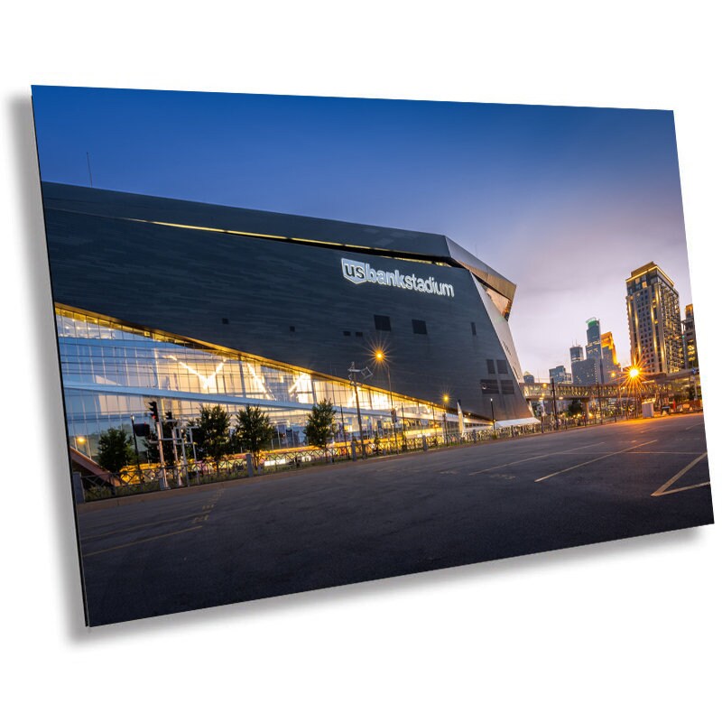 U.S. Bank Stadium Sunset Minneapolis Vikings Photography Wall Art