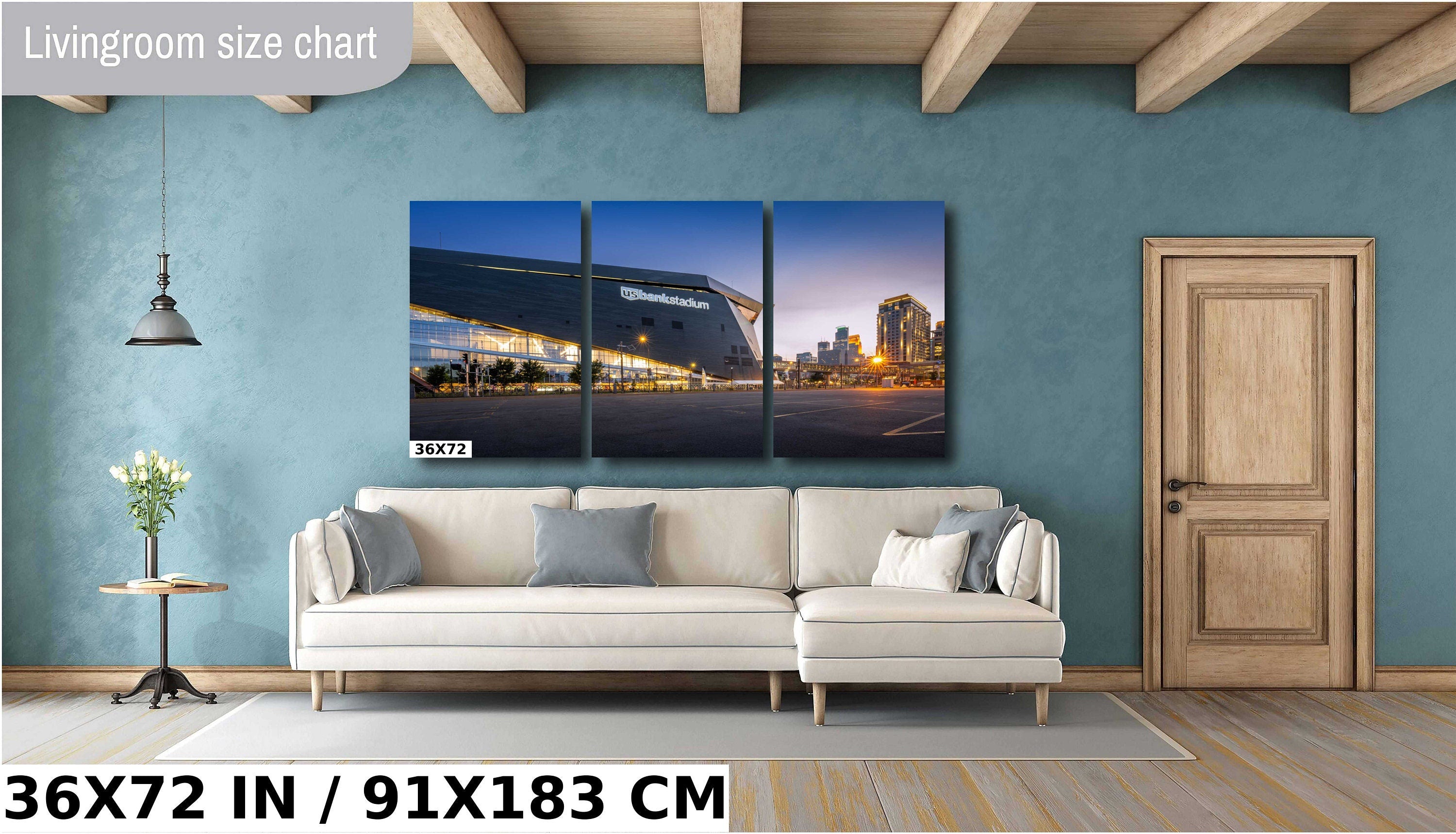U.S. Bank Stadium Sunset Minneapolis Vikings Photography Wall Art