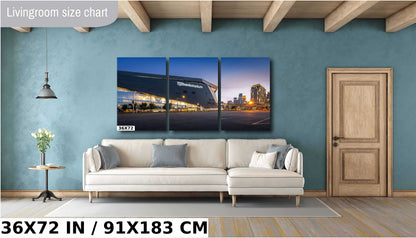 U.S. Bank Stadium Wall Art - Minneapolis Landmark Print | Vikings Stadium Decor