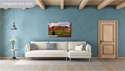 Clemson Memorial Stadium Wall Art - Premium Clemson Tigers Football Canvas Print