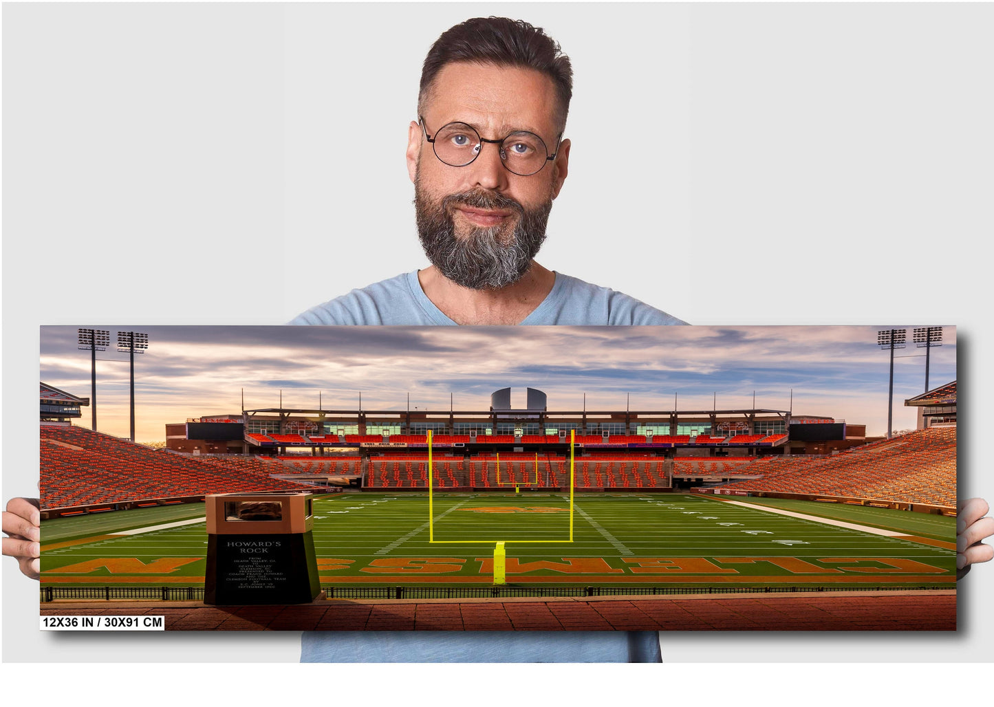 Clemson Memorial Stadium Wall Art - Premium Clemson Tigers Football Canvas Print