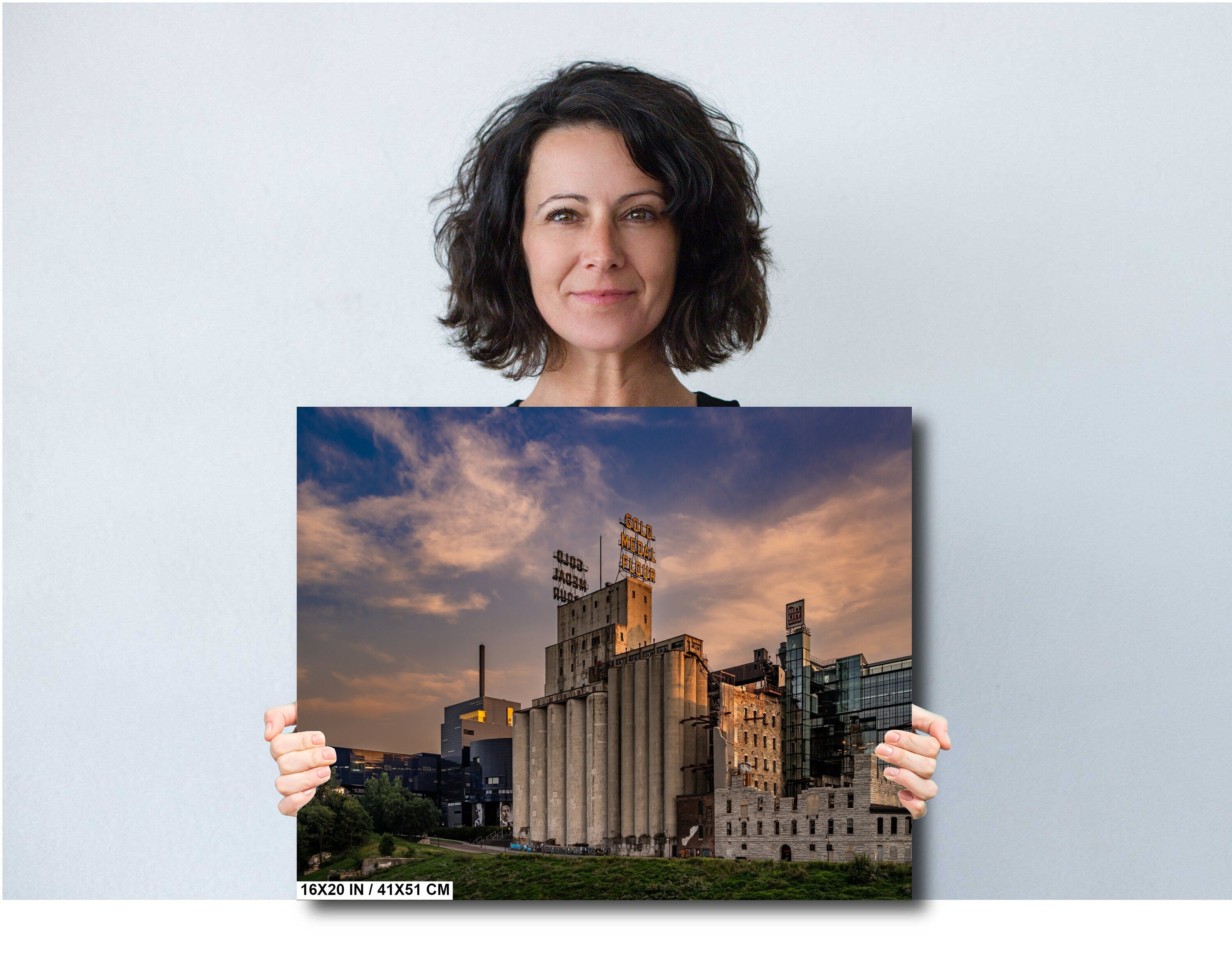 Gold Medal Flour Sign: Mill City Museum, Minneapolis Photography Wall Art