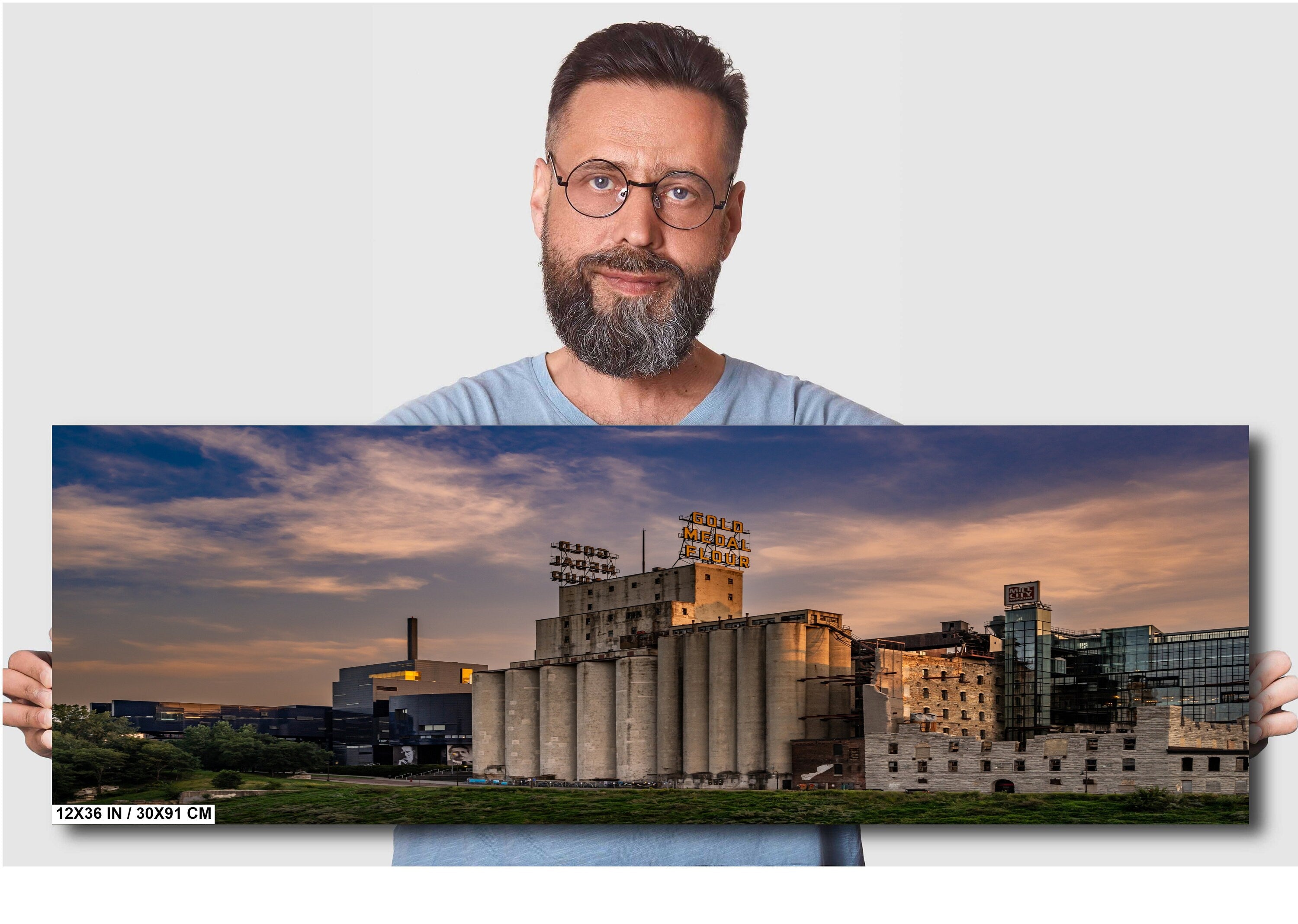 Gold Medal Flour Sign: Mill City Museum, Minneapolis Photography Wall Art