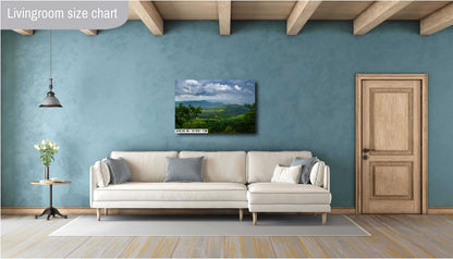 Blue Ridge Beauty: Blue Ridge Mountains of North Carolina Wall Art Print Appalachian Mountains Aluminum/Acrylic/Metal/Canvas Home Decor