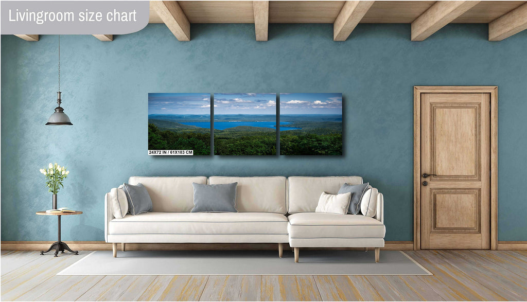 Blue Ridge Mountains Overlooking Lake Jocasee: North Carolina Wall Art Print Photography Home Decor Aluminum/Acrylic/Metal/Canvas