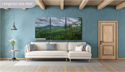 Blue Ridge Hideaway: North Carolina Wall Art Print Lush Green Scenic Appalachian Mountains Nature Photography Aluminum/Acrylic/Metal/Canvas