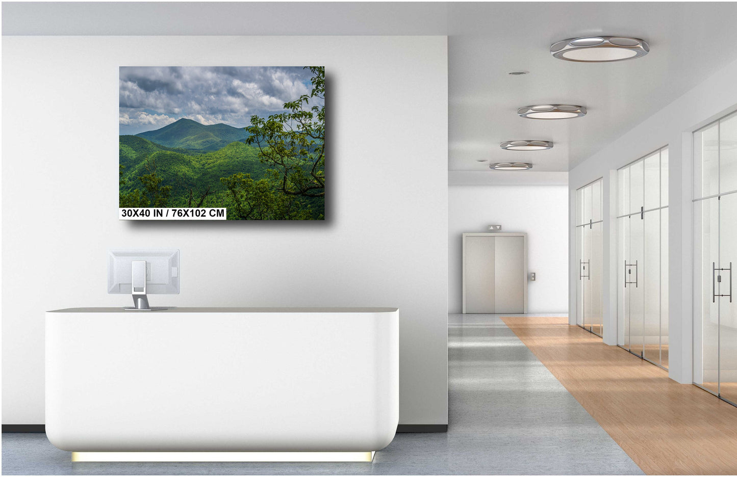 Blue Ridge Hideaway: North Carolina Wall Art Print Lush Green Scenic Appalachian Mountains Nature Photography Aluminum/Acrylic/Metal/Canvas