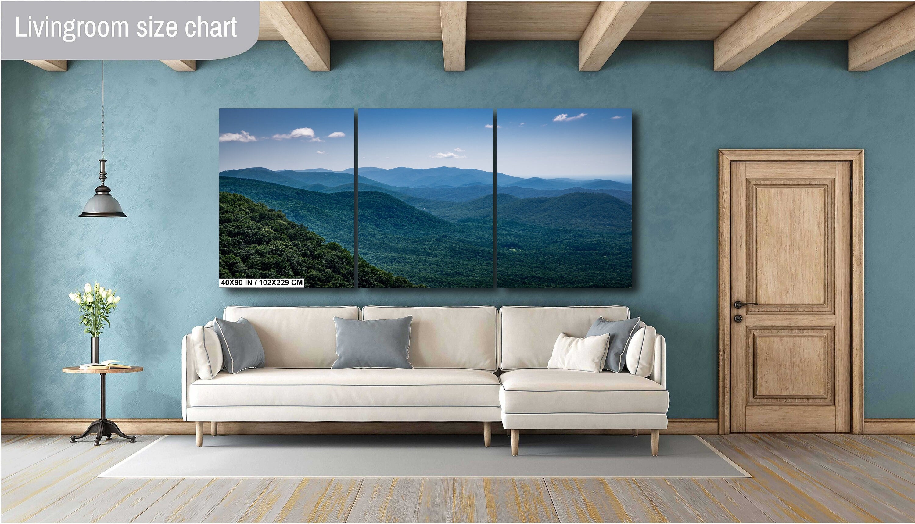 Highland Peaks: The Majestic Blue Ridge Mountains Wall Art Metal Aluminum Print North Carolina Landscape Photography