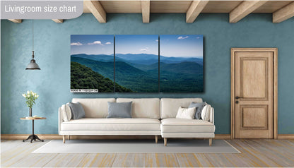 Highland Peaks: The Majestic Blue Ridge Mountains Wall Art Metal Aluminum Print North Carolina Landscape Photography