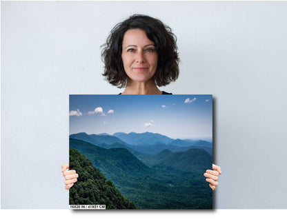 Highland Peaks: The Majestic Blue Ridge Mountains Wall Art Metal Aluminum Print North Carolina Landscape Photography