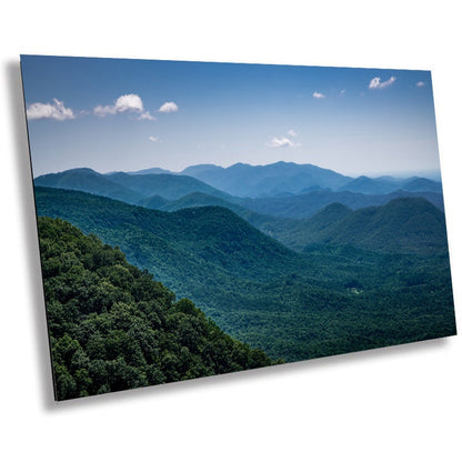 Highland Peaks: The Majestic Blue Ridge Mountains Wall Art Metal Aluminum Print North Carolina Landscape Photography