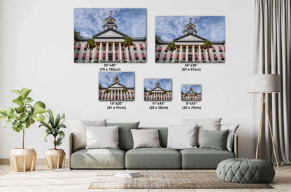 Tallahassee's Beacon: Florida State Capitol in Tallahassee, Florida Wall Art Metal Canvas Print Historic Architecture Home Decor