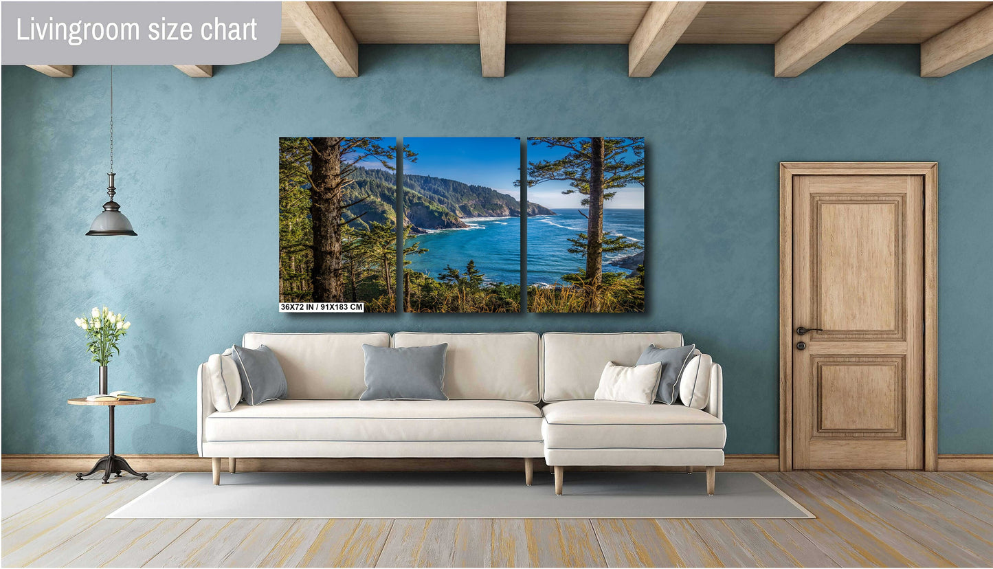 Cape Cove Oregon Coast Seascape Photography: Heceta Headland Wall Art