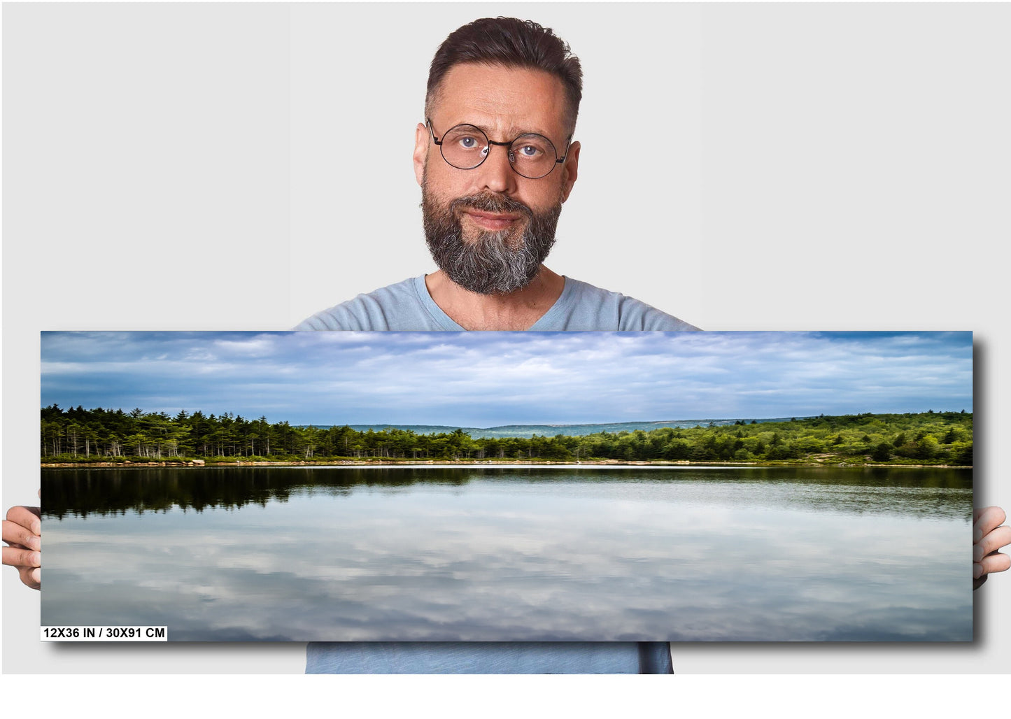 Bowl Lake Acadia Wall Art – Scenic Maine Landscape Print | Ready to Hang Canvas