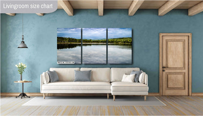 Bowl Lake Acadia Wall Art – Scenic Maine Landscape Print | Ready to Hang Canvas