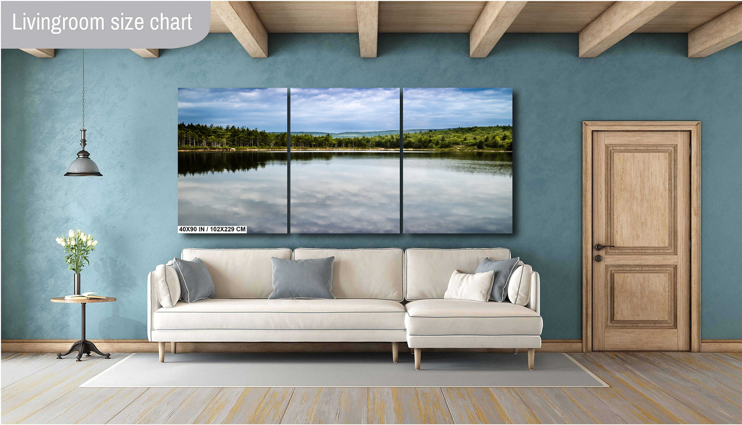 Bowl Lake Acadia Wall Art – Scenic Maine Landscape Print | Ready to Hang Canvas