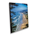 Oregon Shoreline Serenity: Hobbit Beach from Forest Canopy Wall Art Print Florence Photography