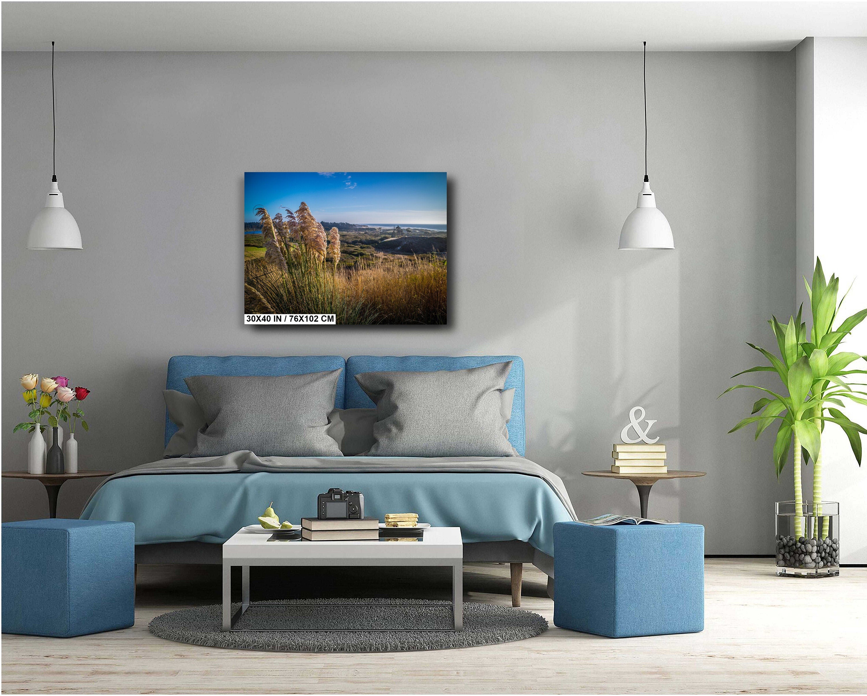 Pampas Grass Field Print: Heceta Head Oregon Coast Wall Art