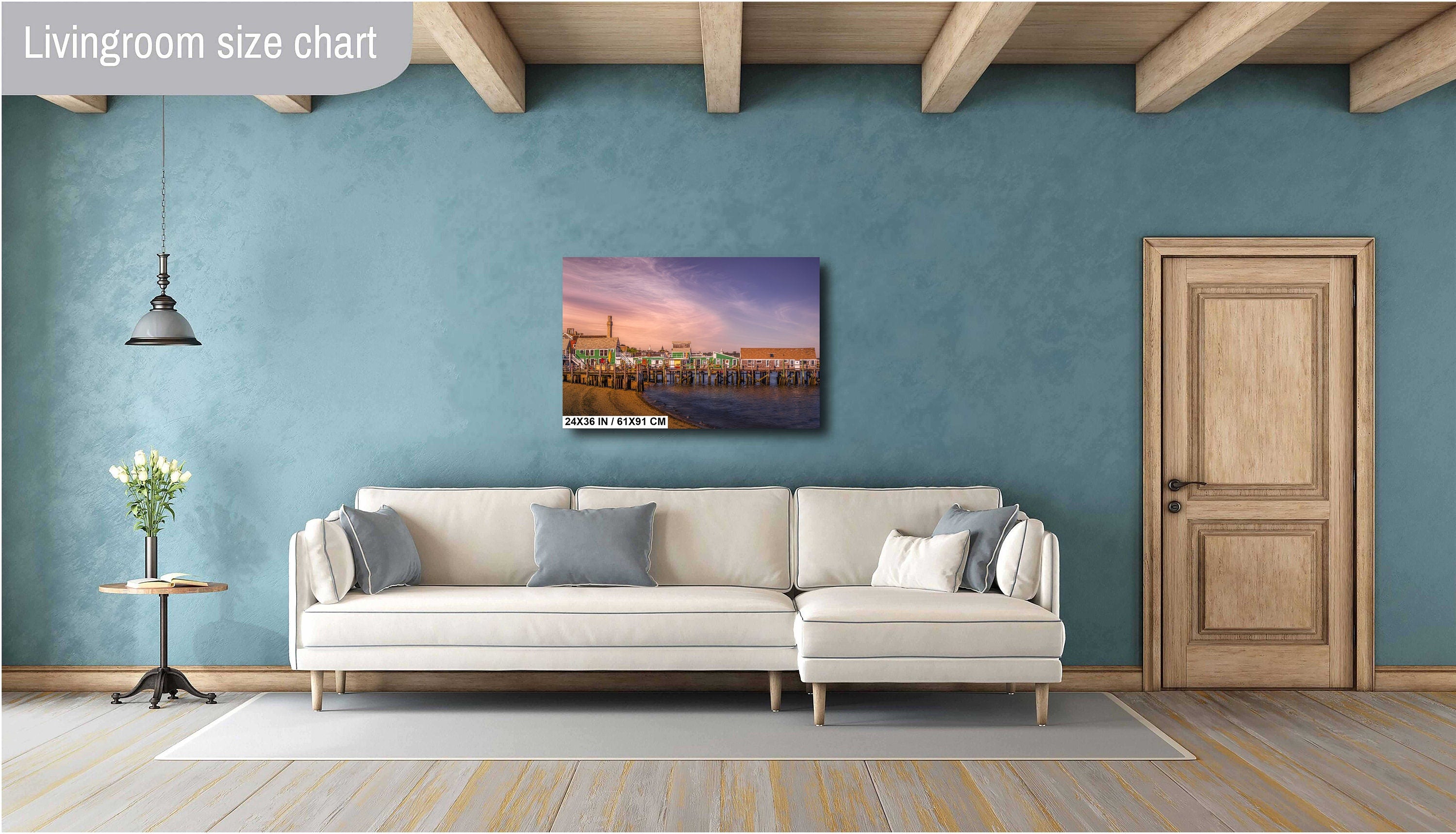 Provincetown Cape Cod Wall Art - Vibrant Coastal Landscape Decor | Captain Jack Wharf Print
