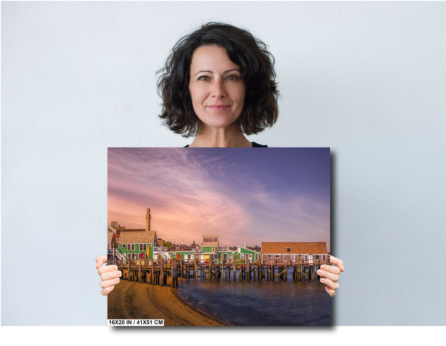 Provincetown Cape Cod Wall Art - Vibrant Coastal Landscape Decor | Captain Jack Wharf Print