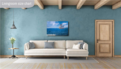 Cape Cod Sailboat Wall Art – Nautical Seascape Canvas Print | Martha's Vineyard Photo