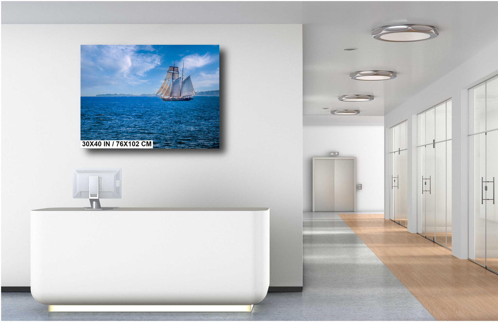 Cape Cod Sailboat Seascape: Martha's Vineyard Print Wall Art
