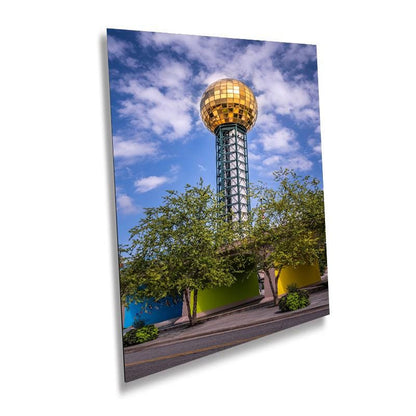 Sunsphere Sky High Marvel: Knoxville World's Fair Park Wall Art Metal Aluminum Print Tennessee Historical Landmark