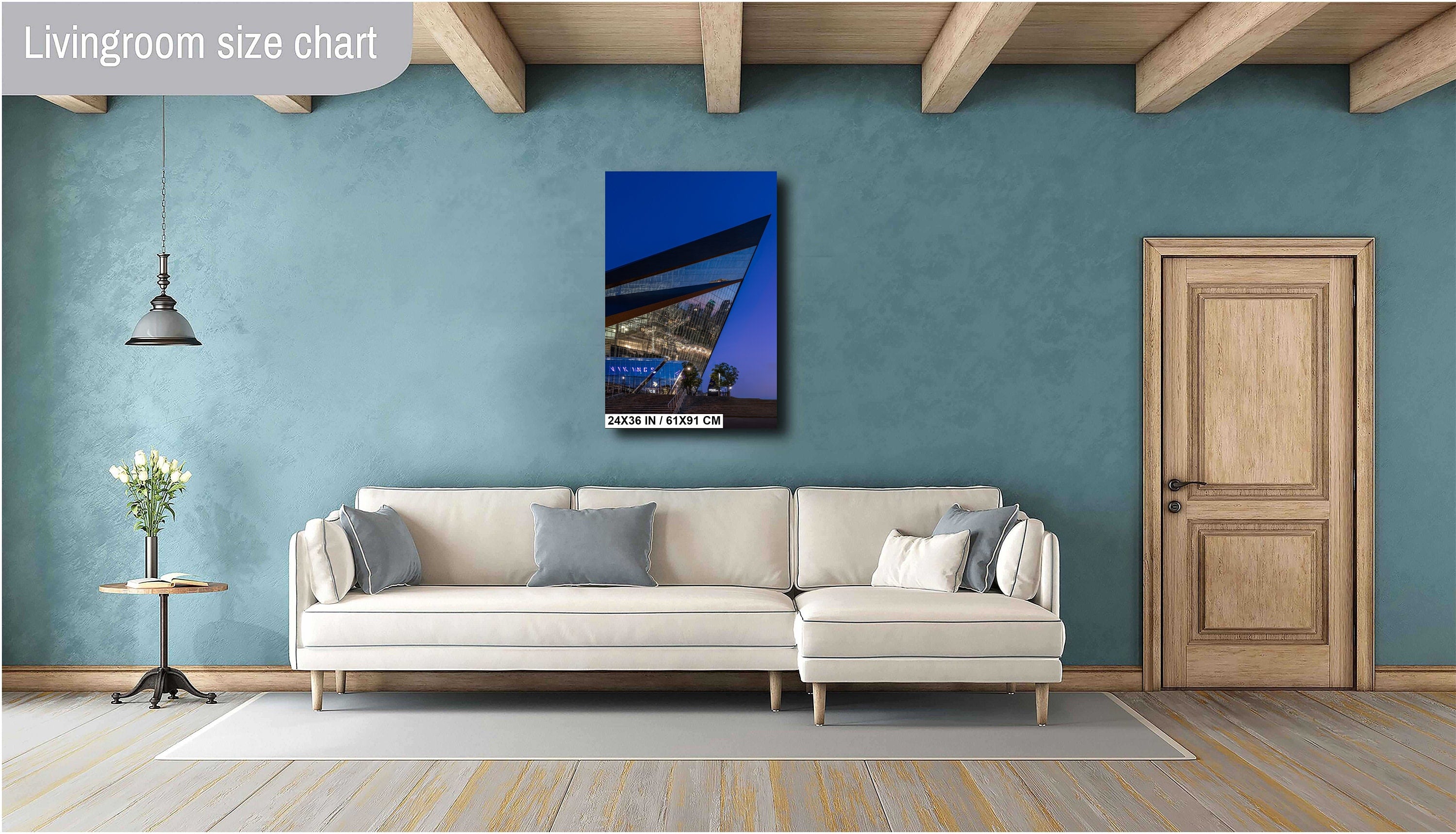 U.S. Bank Stadium Wall Art - Minnesota Vikings Decor | Glass Structure Photo Print
