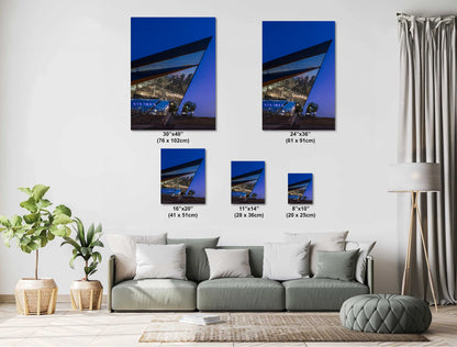 U.S. Bank Stadium Wall Art - Minnesota Vikings Decor | Glass Structure Photo Print