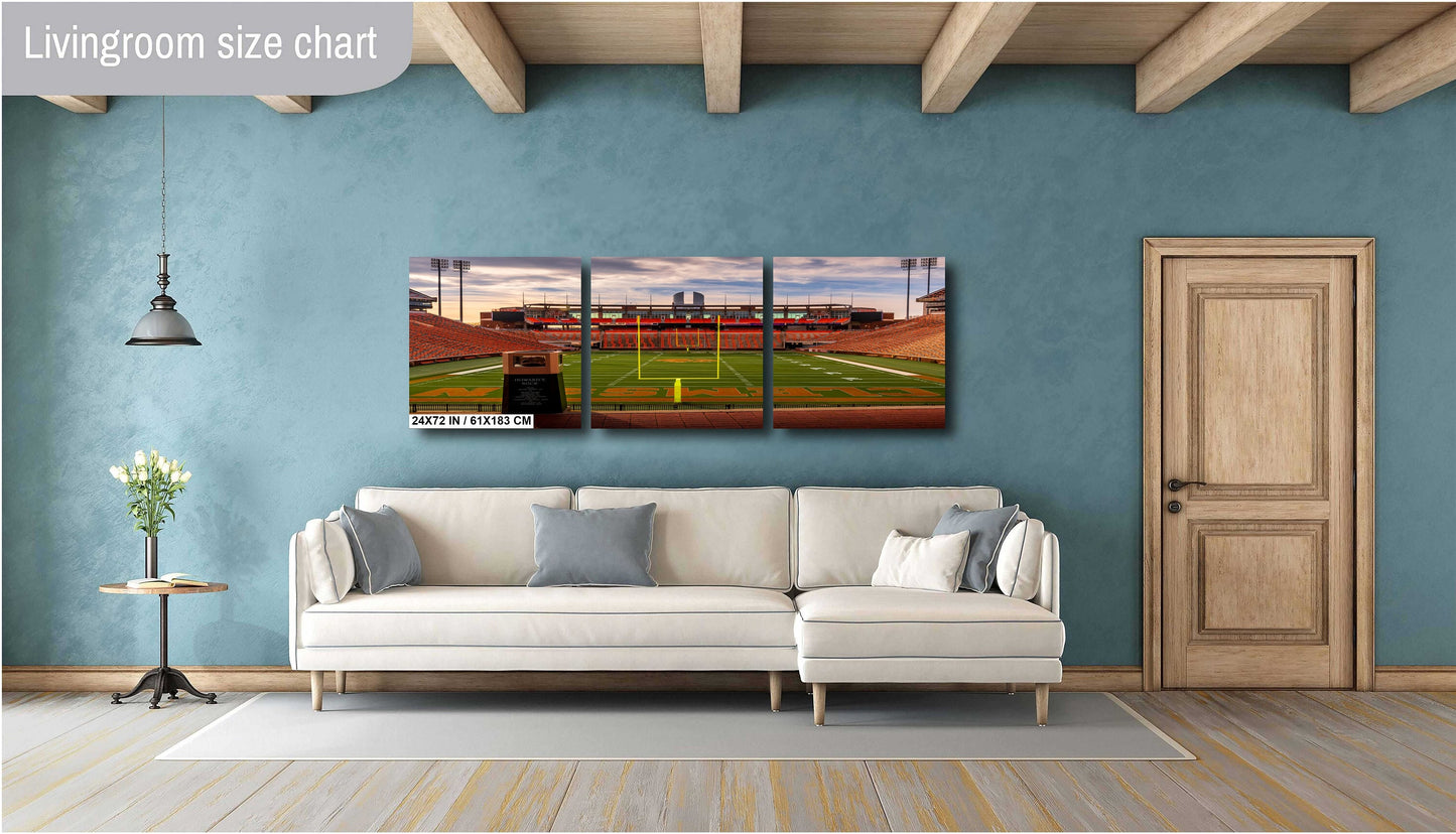 Clemson Memorial Stadium Wall Art - Premium Clemson Tigers Football Canvas Print