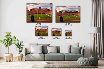 Clemson Memorial Stadium Wall Art - Premium Clemson Tigers Football Canvas Print