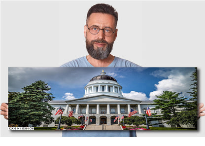 Maine State House Wall Art – Augusta Maine Landmark Photography | Patriotic Home Decor