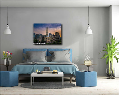 Minneapolis North Star Blankets Sign: Cityscape Photography Wall Art