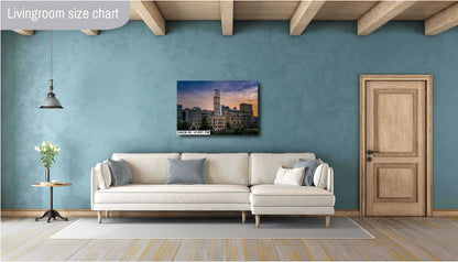 Minneapolis North Star Blankets Sign: Cityscape Photography Wall Art