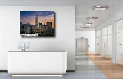 Minneapolis North Star Blankets Sign: Cityscape Photography Wall Art