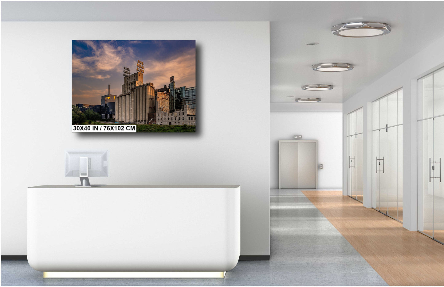 Where History Meets Flour: The Gold Medal Flour Sign at Mill City Museum Metal Canvas Print Minneapolis Minnesota