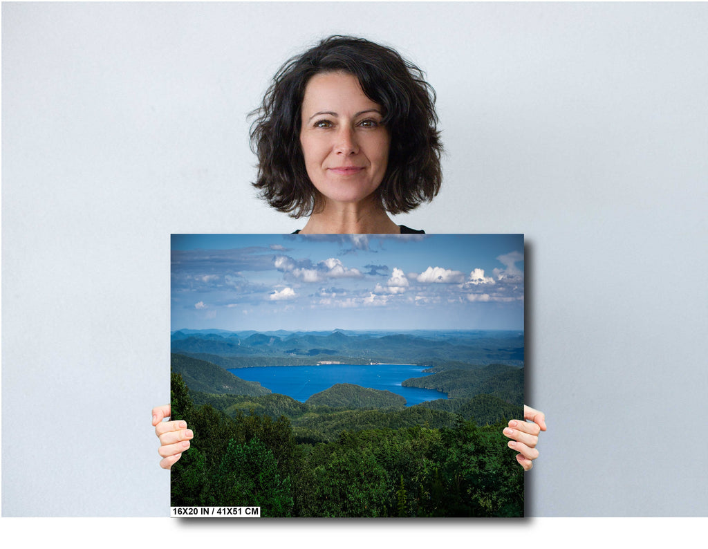 Blue Ridge Mountains Overlooking Lake Jocasee: North Carolina Wall Art Print Photography Home Decor Aluminum/Acrylic/Metal/Canvas