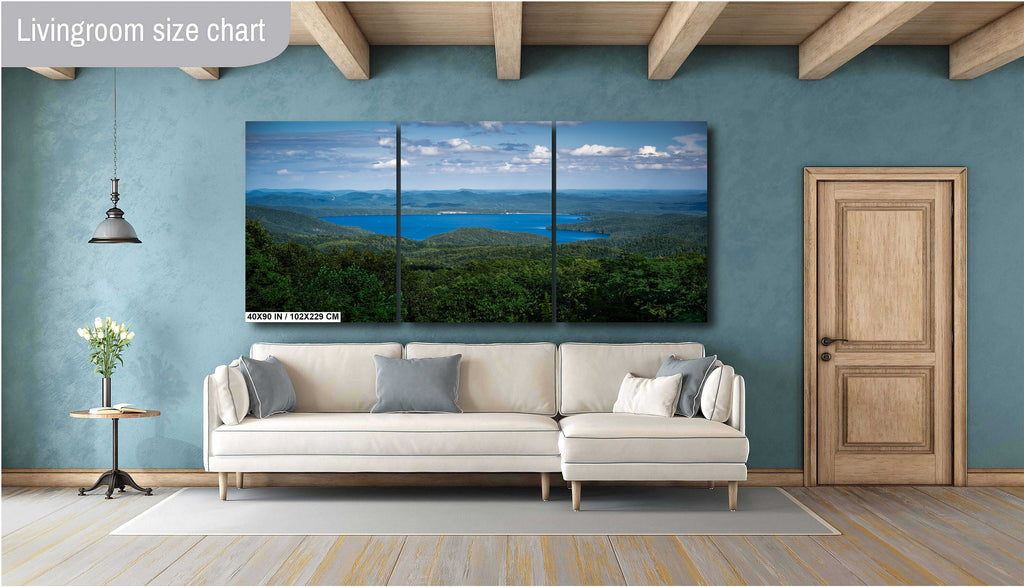 Blue Ridge Mountains Overlooking Lake Jocasee: North Carolina Wall Art Print Photography Home Decor Aluminum/Acrylic/Metal/Canvas