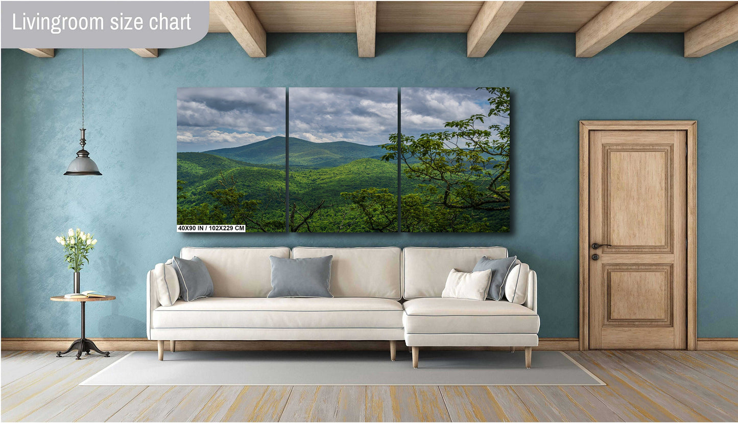 Blue Ridge Hideaway: North Carolina Wall Art Print Lush Green Scenic Appalachian Mountains Nature Photography Aluminum/Acrylic/Metal/Canvas