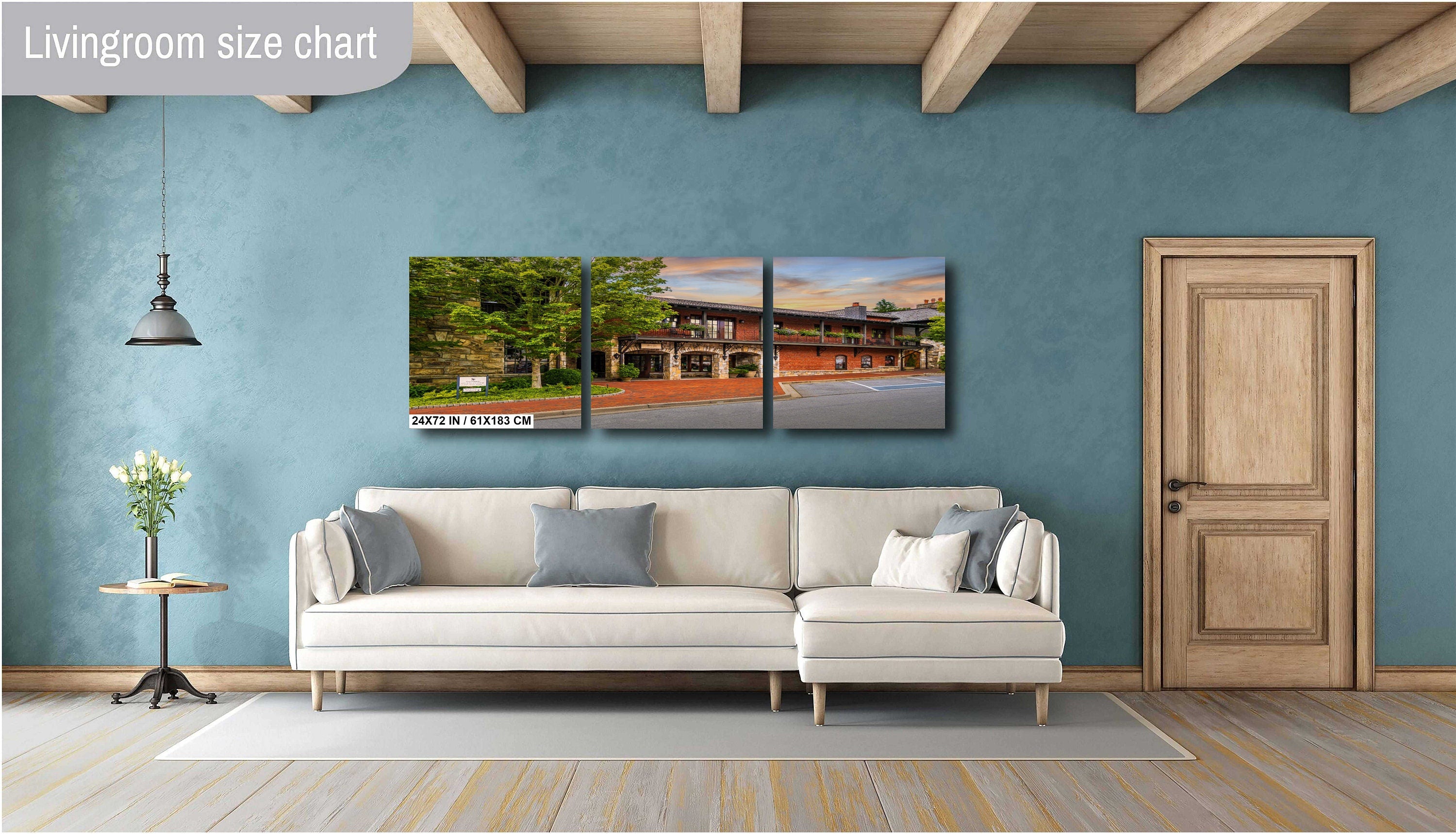 Tranquil Entry: Welcoming Vibes at the Spa Entrance of Old Edwards Inn Wall Art Metal Canvas Print Historic Highlands North Carolina
