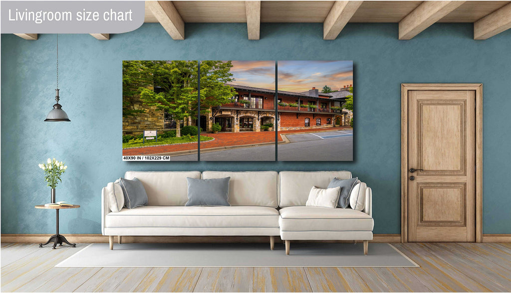 Tranquil Entry: Welcoming Vibes at the Spa Entrance of Old Edwards Inn Wall Art Metal Canvas Print Historic Highlands North Carolina