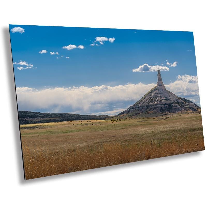 Chimney Rock Nebraska: National Monument Photography Wall Art
