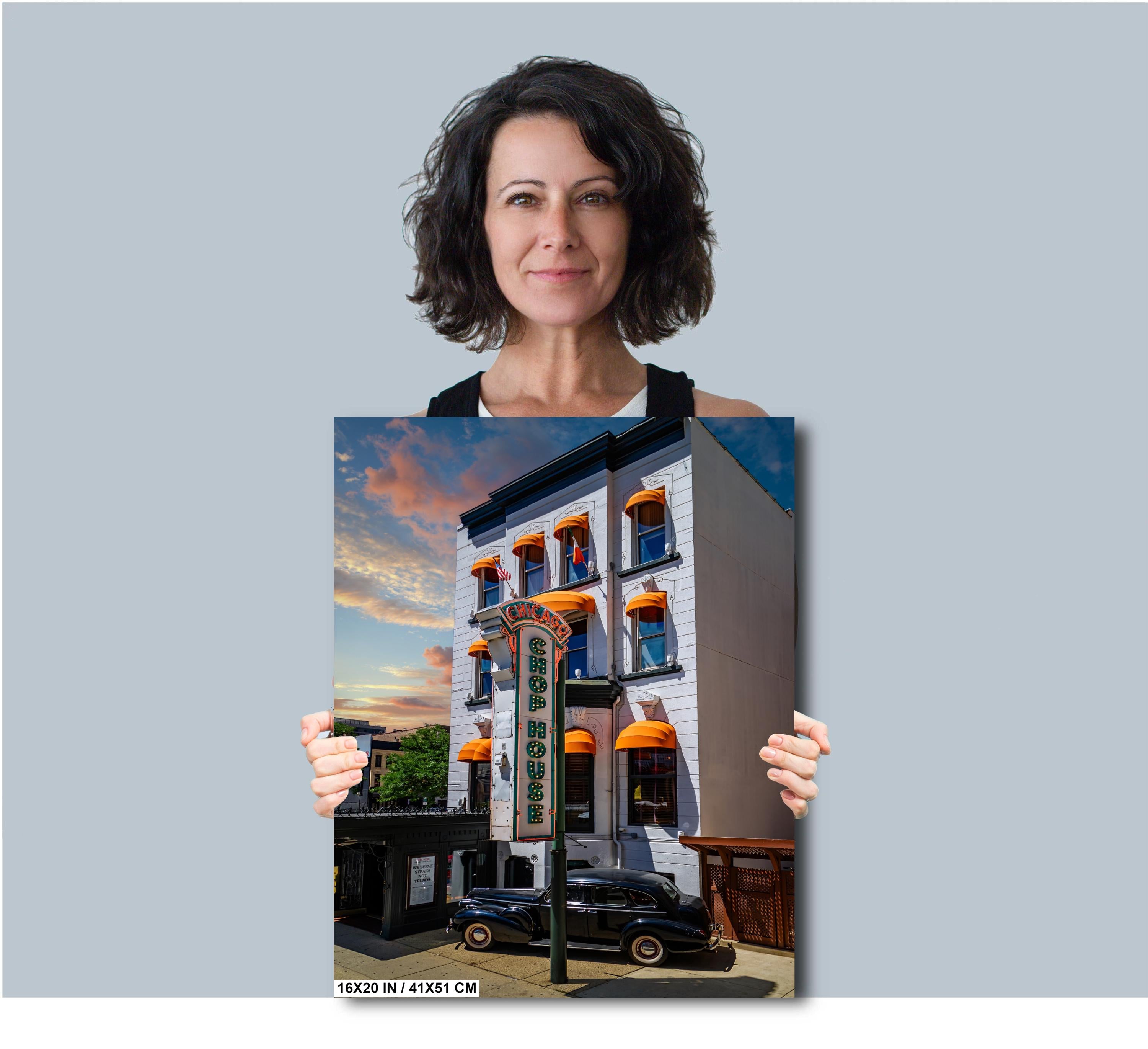 Chicago Chop House: Classic Steakhouse Architecture Photography Wall Art