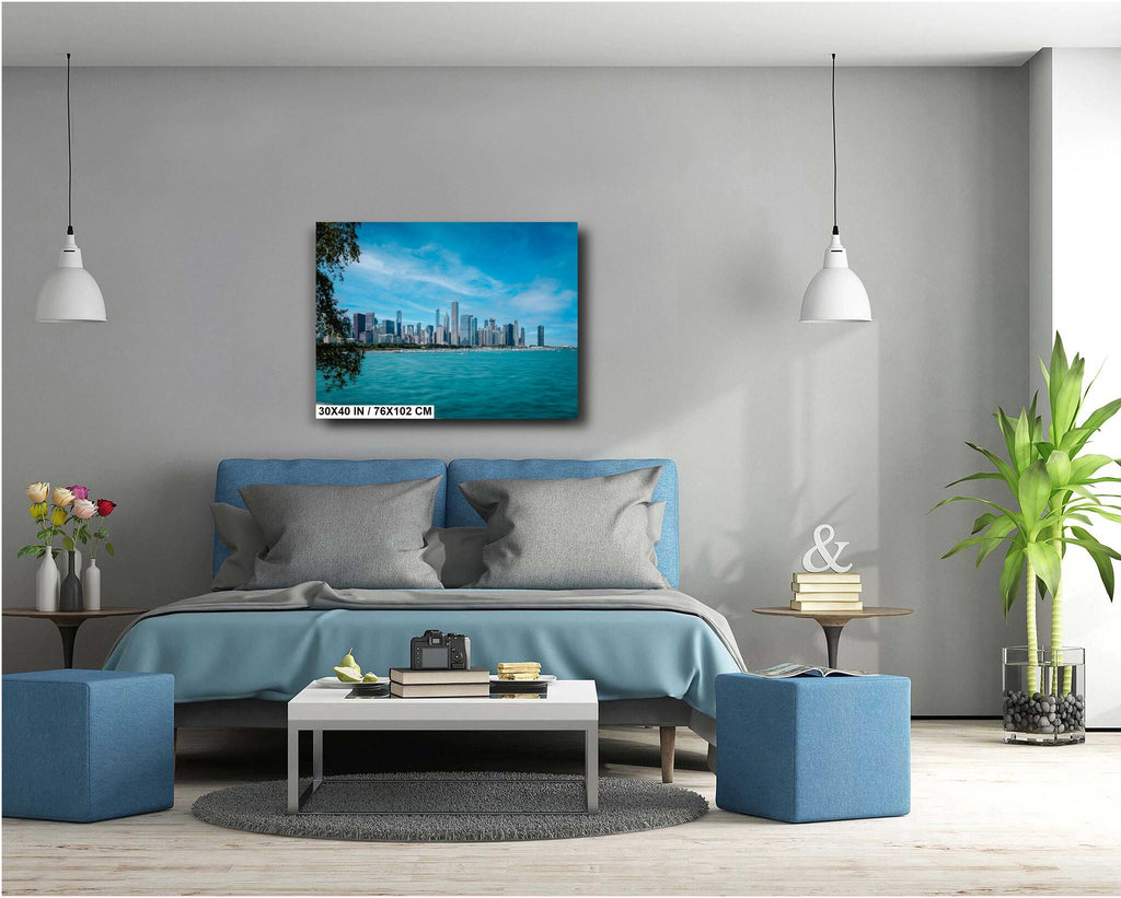 Chicago Skyline: Lake Michigan View, Modern Architecture Photography Wall Art